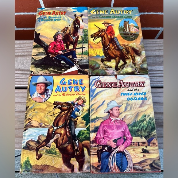 Gene Autry Hardcover Books Original Dustjackets Vintage 1940s Cowboy Lot Of 4 - Picture 1 of 15